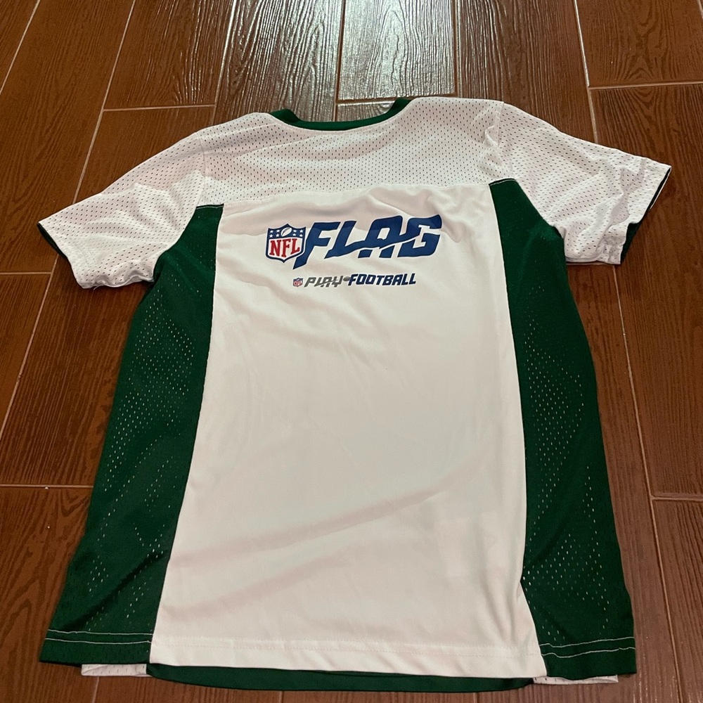 Youth Augusta JETS NFL jersey flag play football size XL reversible green white - Picture 9 of 11